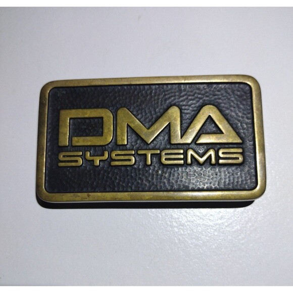 Other - Vintage - DMA Systems Belt Buckle - 1983 - Handmade- Solid Brass
